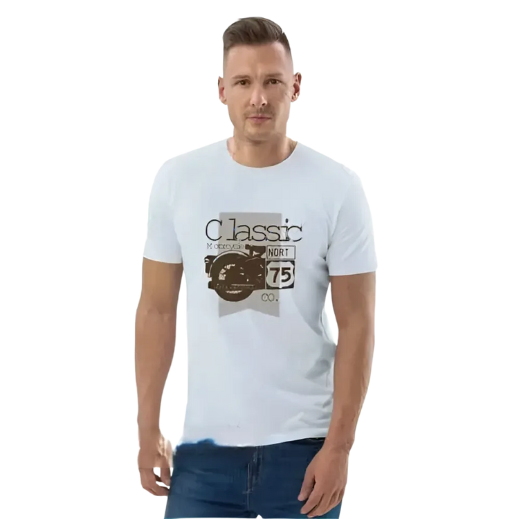 Grafik Unisex T-Shirt aus 100% Baumwolle in den Größen S bis 5XL, mit auffälligem Druck, von BUYATHOME24.