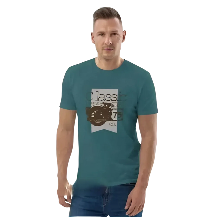 Grafik Unisex T-Shirt aus 100% Baumwolle in den Größen S bis 5XL, mit auffälligem Druck, von BUYATHOME24.