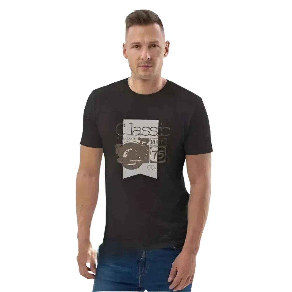 Grafik Unisex T-Shirt aus Baumwolle in den Größen S bis 5XL, bequemes Herren-T-Shirt mit Druck von BUYATHOME24
