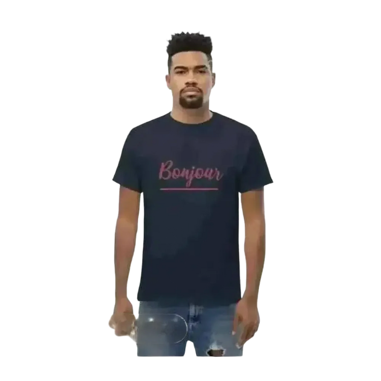 Unisex Grafik T-Shirt aus 100% Baumwolle in Navy, Rundhals, S-5XL, für Männer und Frauen, bequem und vielseitig.