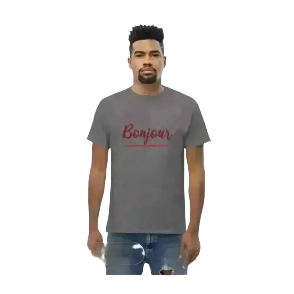Unisex Grafik T-Shirt aus 100% Baumwolle in Holzschwarz, Rundhals, S-5XL, für Männer und Frauen, von BUYATHOME24.