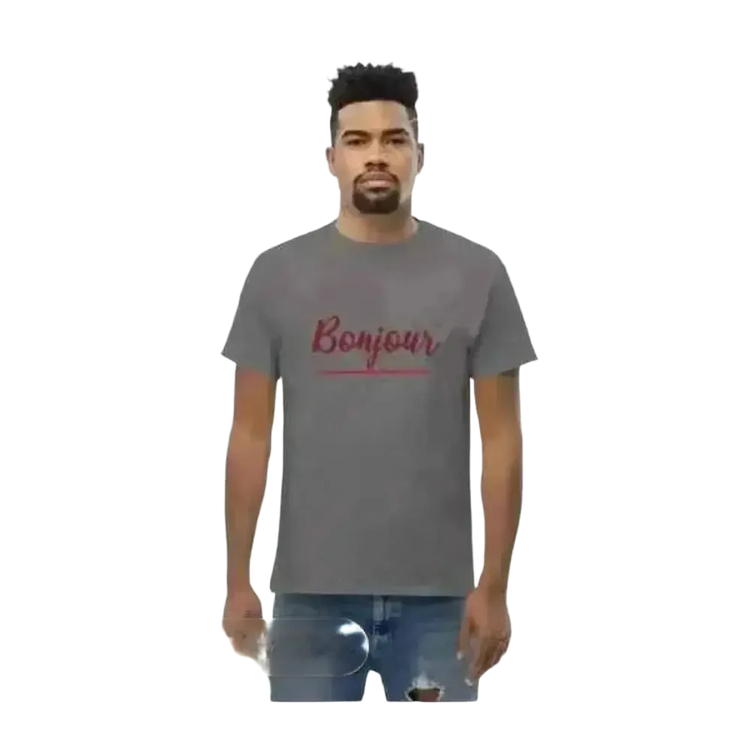 Unisex Grafik T-Shirt aus 100% Baumwolle in Holzschwarz, Rundhals, S-5XL, für Männer und Frauen, von BUYATHOME24.