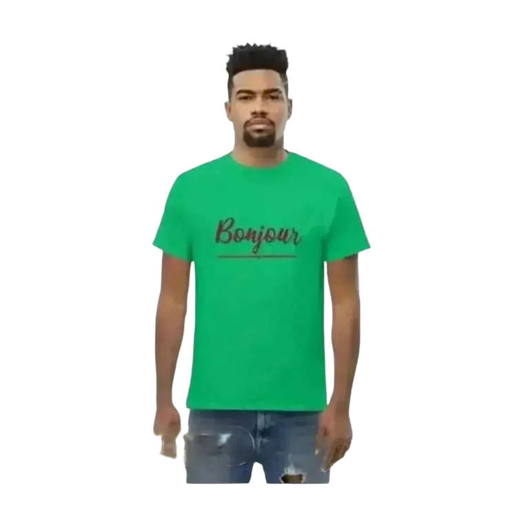 Unisex Grafik-T-Shirt aus 100% Baumwolle in Irisch-Grün, Rundhals, S-5XL, für Herren, mit auffälligem Design.