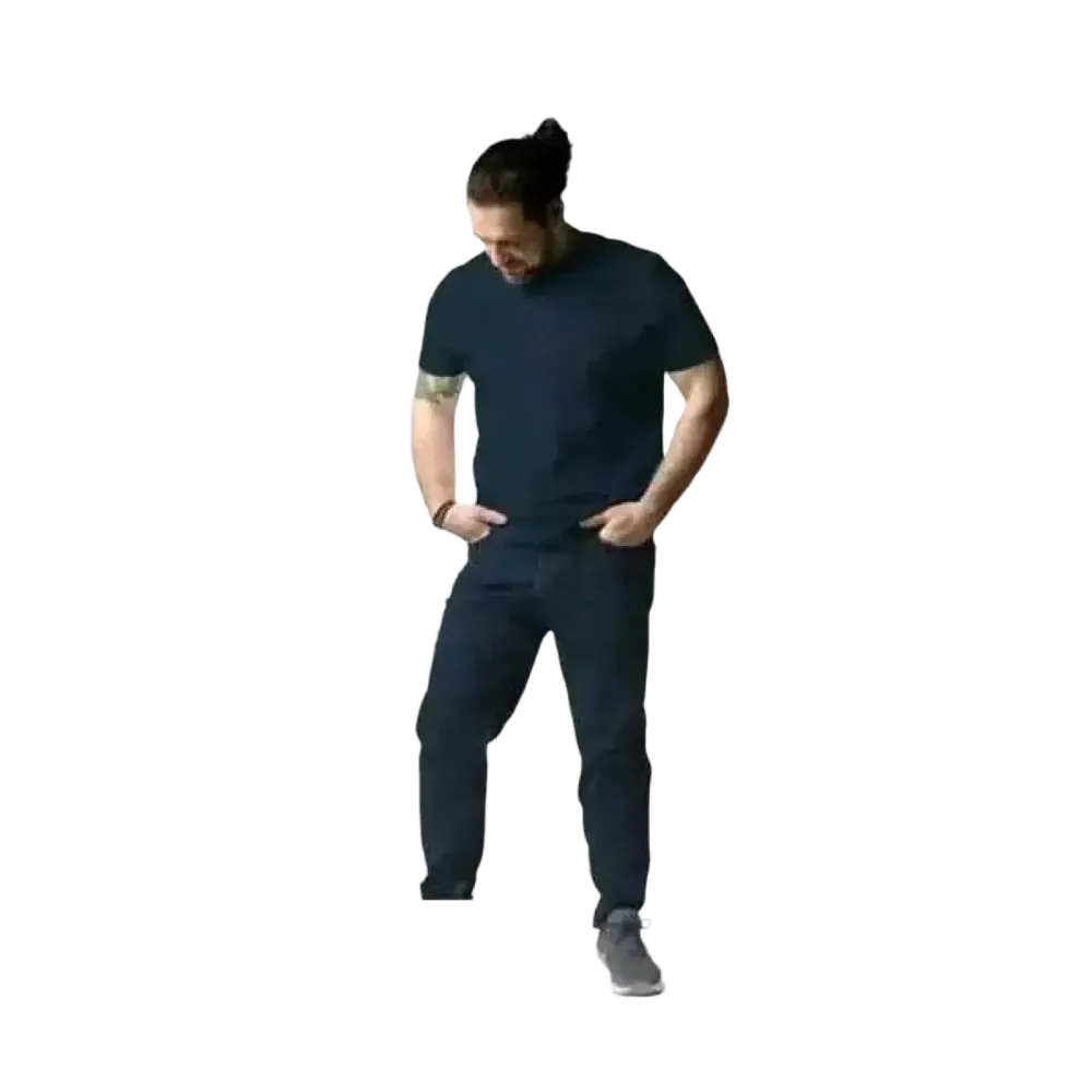 Unisex Grafik T-Shirt aus 100% Baumwolle, Rundhals, in S bis 2XL, schwarz mit buntem Druck, bequemes Alltagsshirt