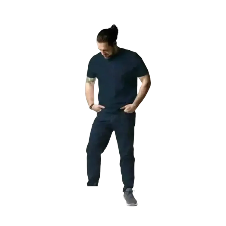 Unisex Grafik T-Shirt aus 100% Baumwolle, Rundhals, in S bis 2XL, schwarz mit buntem Druck, bequemes Alltagsshirt