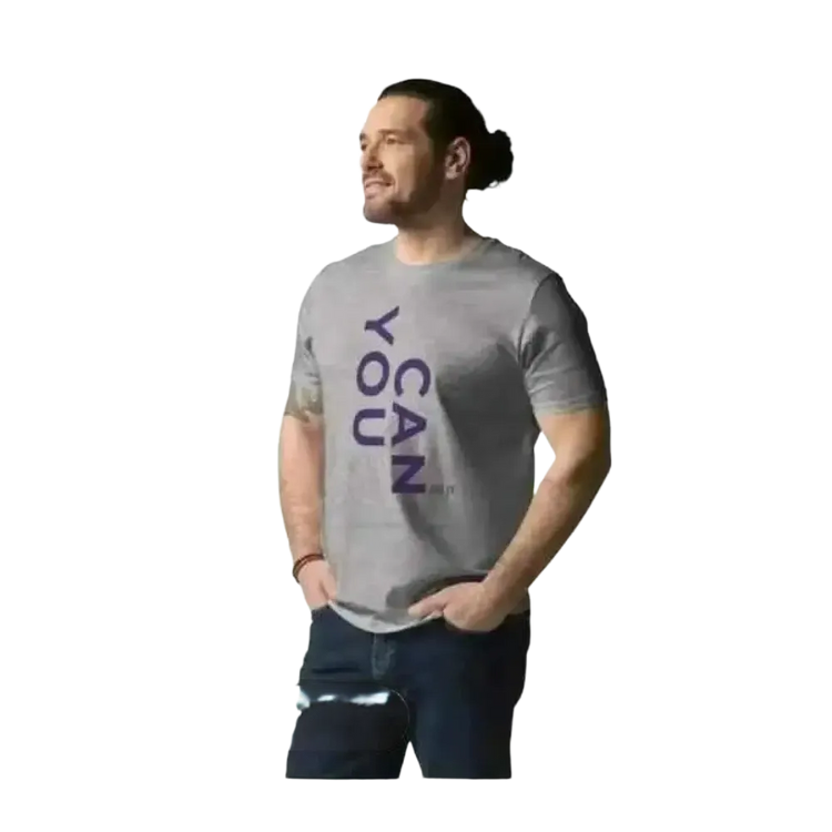 Unisex Grafik T-Shirt aus 100% Baumwolle in Heather-Design, Rundhals, erhältlich in S-2XL, bequemes Casual-Shirt von BUYATHOME24