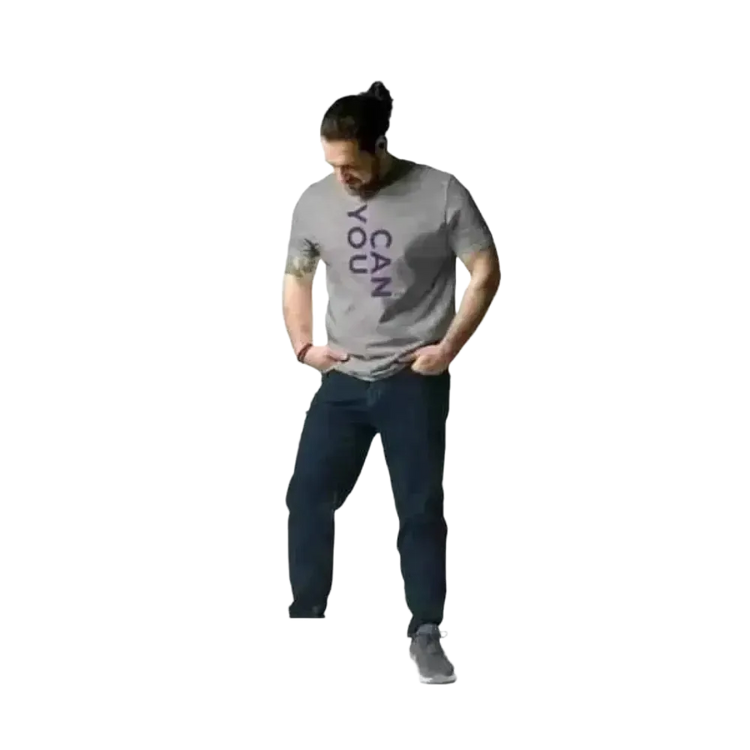 Graues Unisex Grafik T-Shirt aus 100% Baumwolle, Rundhals, in S bis 2XL, bequemes Herren-T-Shirt von BUYATHOME24