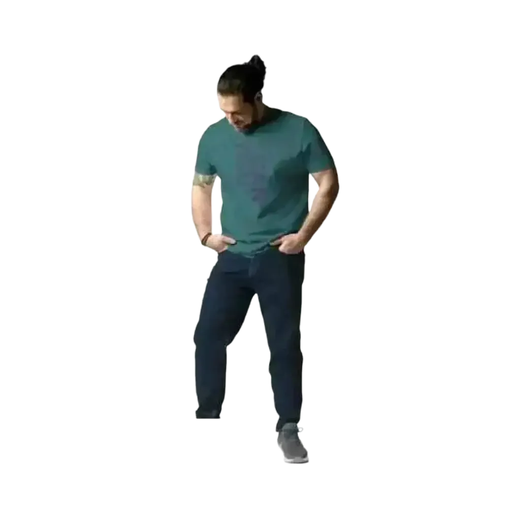 Unisex Grafik T-Shirt aus 100% Baumwolle, Rundhals, in S-2XL, schwarzes Herren-T-Shirt mit modernem Design von BUYATHOME24