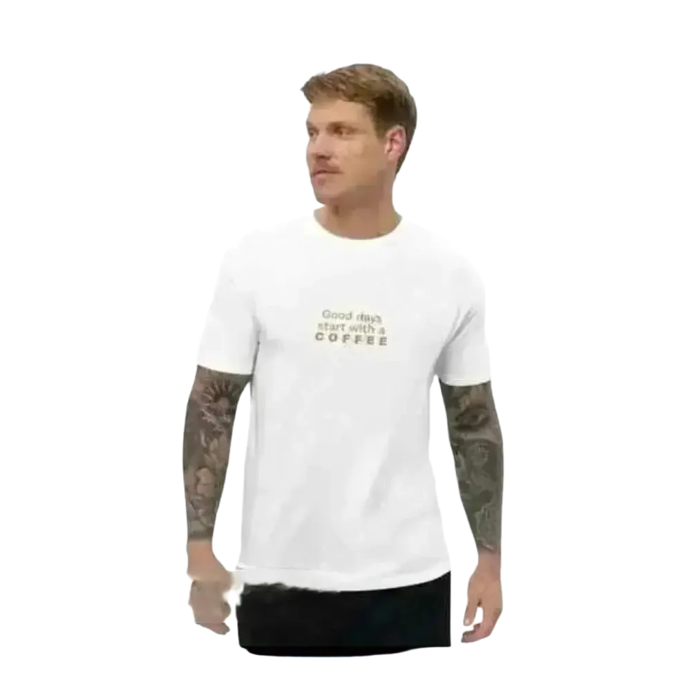 Unisex Grafik T-Shirt aus 100% Baumwolle, weiß, in den Größen XS bis 3XL, mit bedruckbarer Oberfläche, von BUYATHOME24