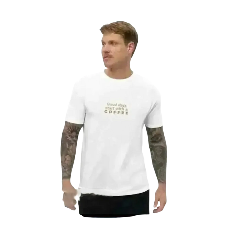 Unisex Grafik T-Shirt aus 100% Baumwolle, weiß, in den Größen XS bis 3XL, mit bedruckbarer Oberfläche, von BUYATHOME24