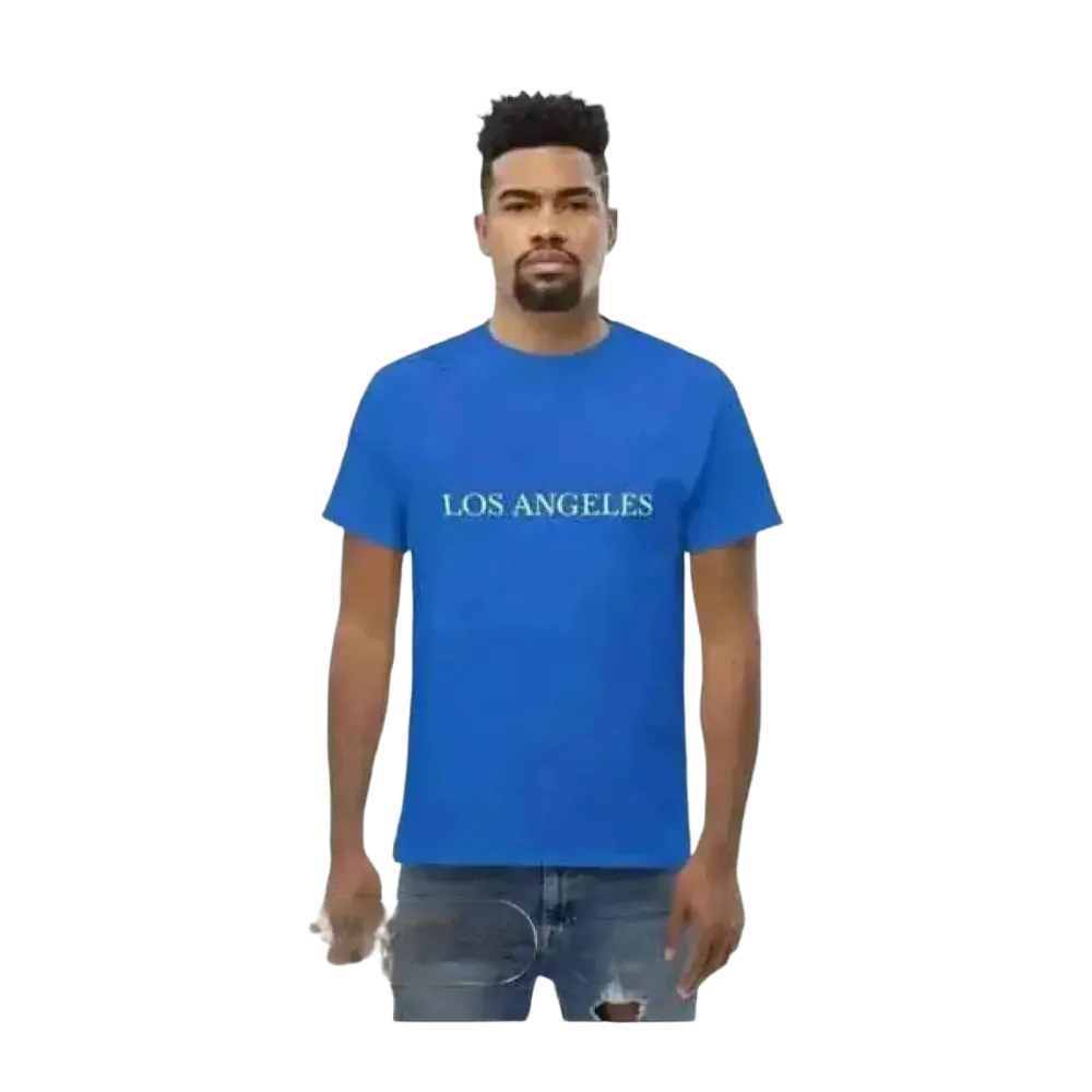 Unisex Grafik T-Shirt aus Baumwolle in Royalblau, Rundhals, erhältlich in S bis 5XL, mit buntem Druck, von BUYATHOME24.