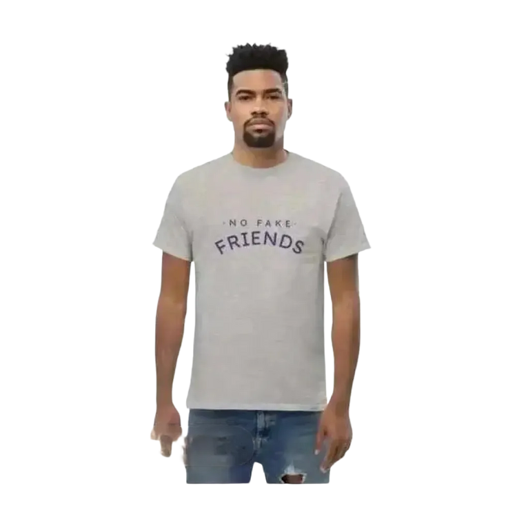 Unisex Grafik T-Shirt aus Baumwolle in Sportgrau, Rundhals, für Männer, S bis 5XL, bequem und vielseitig für jeden Anlass.