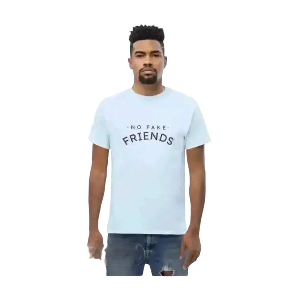 Unisex Baumwoll-Grafik T-Shirt in Hellblau, Rundhals, für Männer und Frauen, Größe S bis 5XL, von BUYATHOME24
