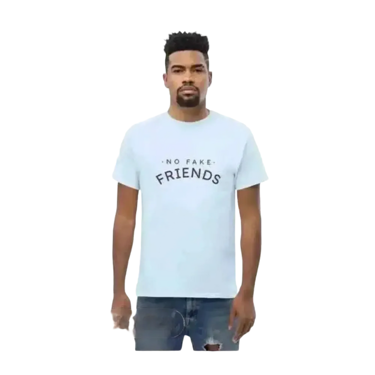 Unisex Baumwoll-Grafik T-Shirt in Hellblau, Rundhals, für Männer und Frauen, Größe S bis 5XL, von BUYATHOME24