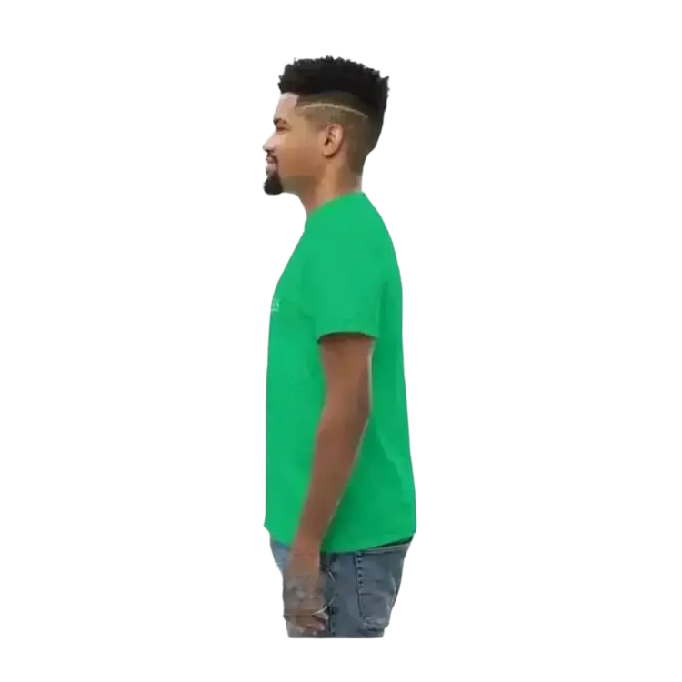 Unisex Grafik T-Shirt aus Baumwolle mit Rundhals, in S-5XL, bequemes T-Shirt von BUYATHOME24, zeigt frontales Design.