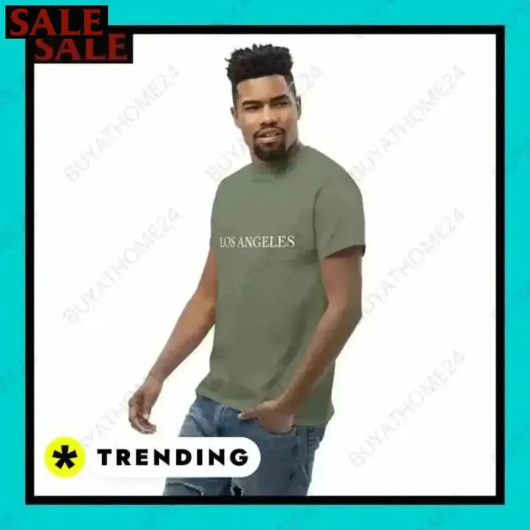 Unisex Baumwoll-Grafik T-Shirt von BUYATHOME24, Rundhals, in S bis 5XL, schwarzes T-Shirt mit grafischem Design für Herren