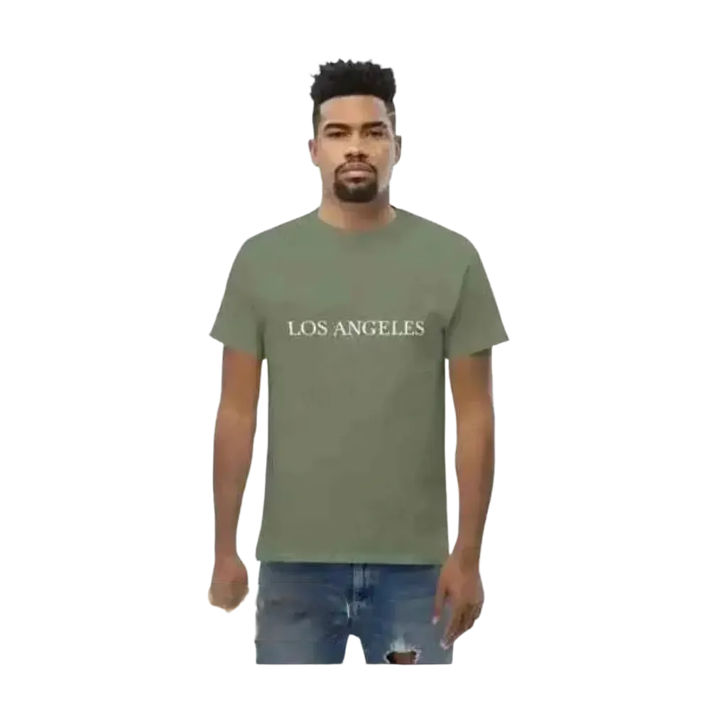 Unisex Grafik T-Shirt aus Baumwolle in Militärgrün, Rundhals, für Herren, in den Größen S bis 5XL, von BUYATHOME24.