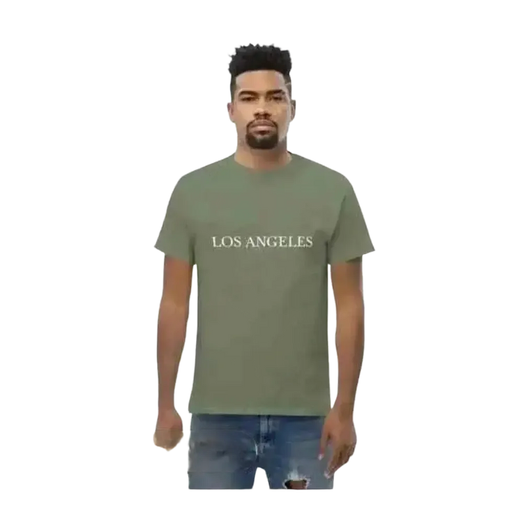 Unisex Grafik T-Shirt aus Baumwolle in Militärgrün, Rundhals, für Herren, in den Größen S bis 5XL, von BUYATHOME24.