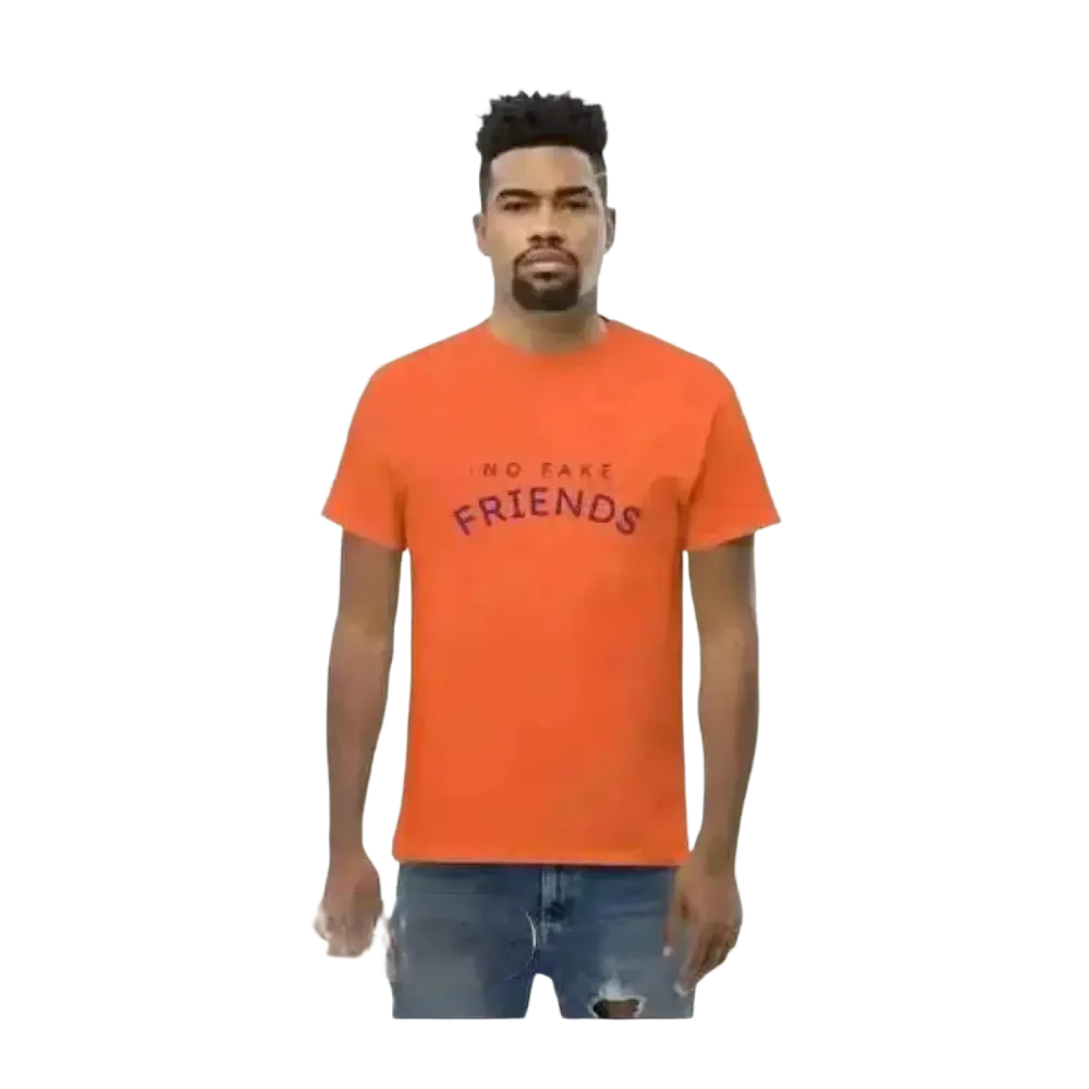 Graffiti Unisex T-Shirt aus Baumwolle, Rundhals, in Orange, für Herren, Größe S bis 5XL, bequemes Casual Shirt von BUYATHOME24