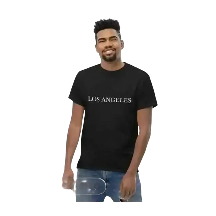 Unisex Grafik T-Shirt aus Baumwolle in S bis 5XL, Rundhals, mit grafischem Design in Schwarz und Weiß.