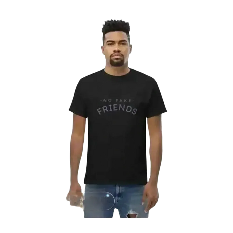 Unisex Grafik T-Shirt aus Baumwolle in Schwarz, Rundhals, erhältlich in Größen S bis 5XL, mit auffälligem Druck.
