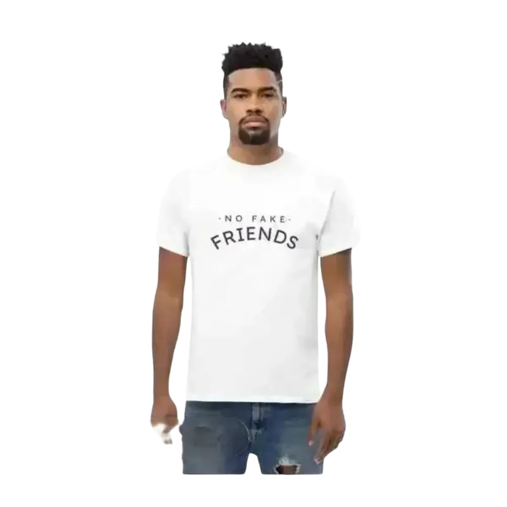 Unisex Grafik T-Shirt aus Baumwolle in Weiß, Rundhals, für Männer und Frauen, in S-5XL, von BUYATHOME24.