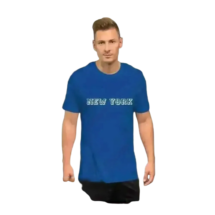 Unisex Baumwoll-Grafik-T-Shirt in True Royal, Rundhals, für Damen und Herren, erhältlich in XS bis 5XL.