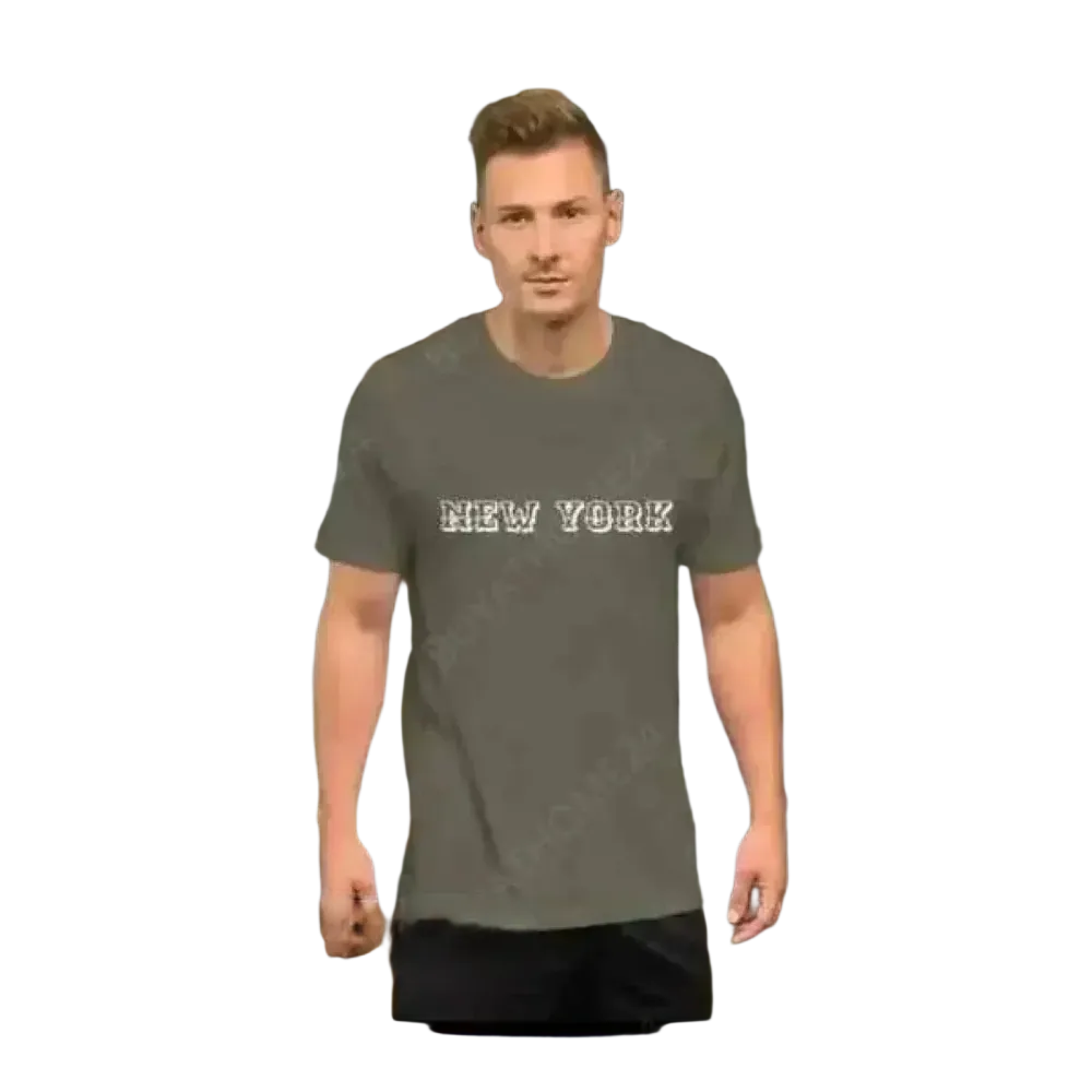 Unisex Grafik T-Shirt aus Baumwolle in Armeegrün, Rundhals, für Herren, erhältlich in Größen XS bis 5XL, von BUYATHOME24