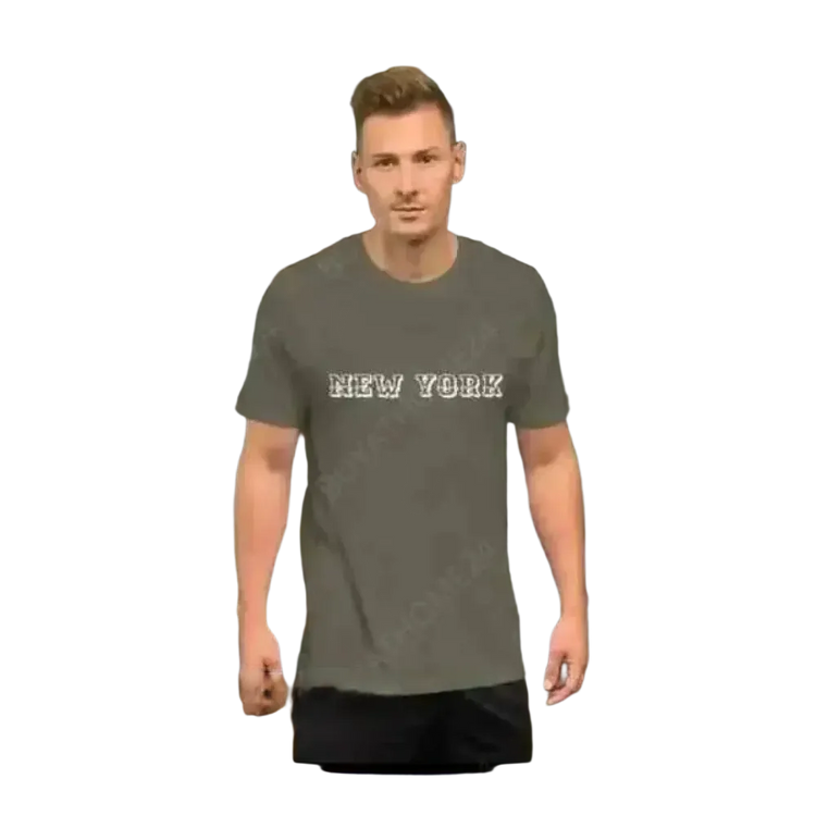 Unisex Grafik T-Shirt aus Baumwolle in Armeegrün, Rundhals, für Herren, erhältlich in Größen XS bis 5XL, von BUYATHOME24