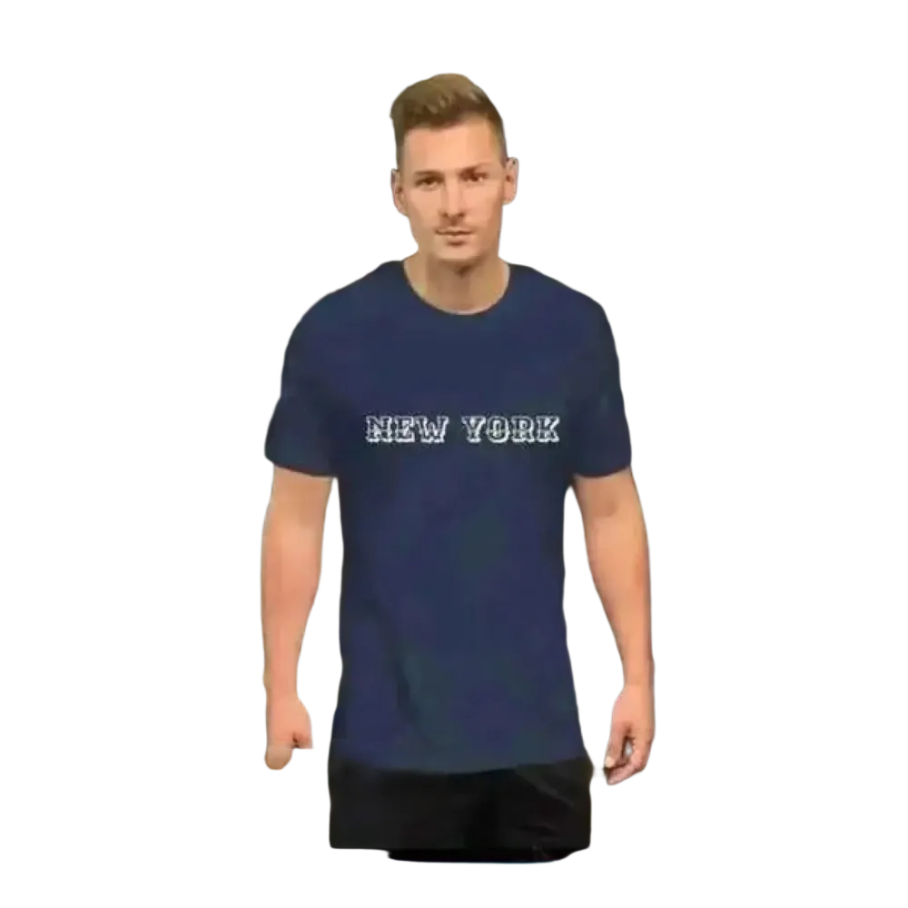 Unisex Grafik T-Shirt aus Baumwolle in Navy, Rundhals, in den Größen XS bis 5XL, bequemes T-Shirt von BUYATHOME24.