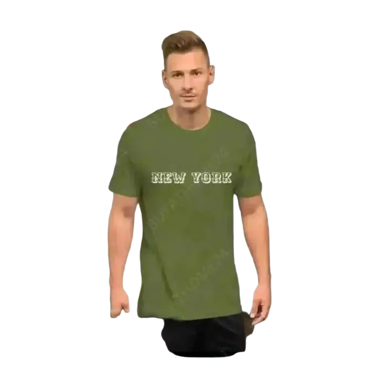Unisex Grafik T-Shirt aus Baumwolle in Olive, Rundhals, erhältlich in Größen XS bis 5XL, von BUYATHOME24.