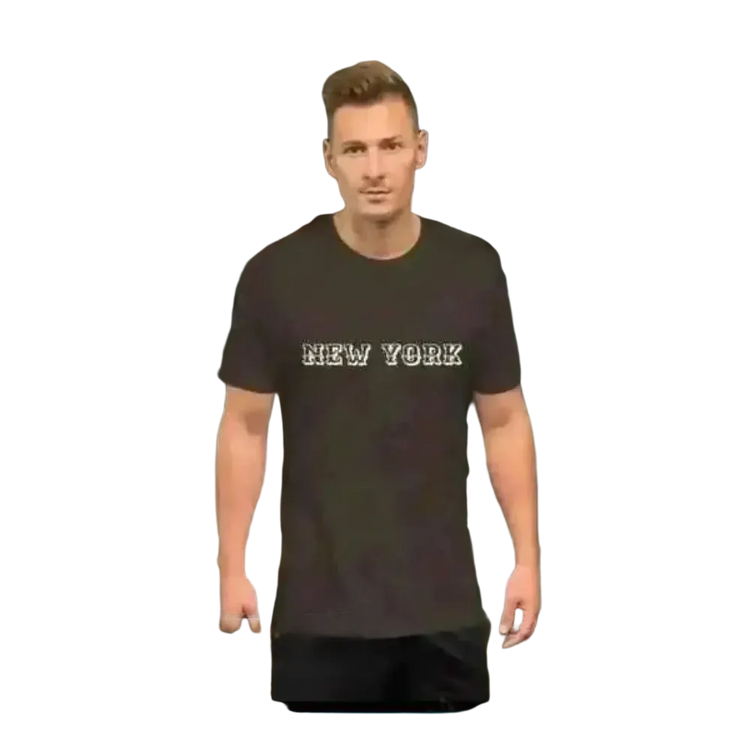 Unisex Baumwoll-Grafik T-Shirt in Braun von BUYATHOME24, Rundhals, in den Größen XS bis 5XL, für Männer.