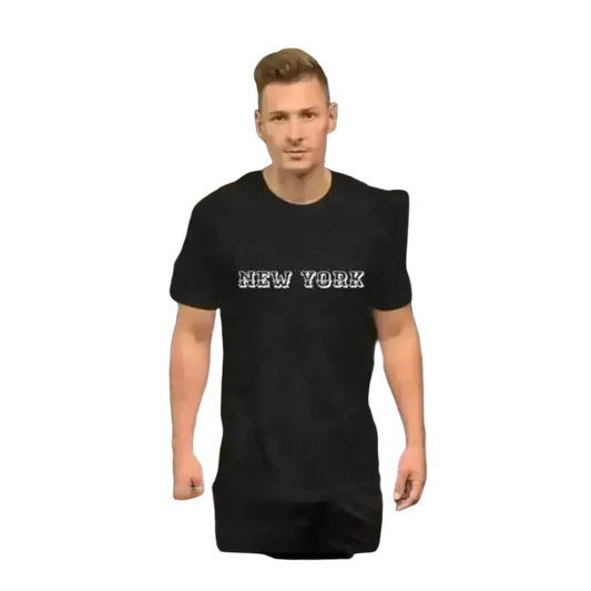 Unisex Baumwoll-Grafik-T-Shirt in Schwarz Heather, Rundhals, in den Größen XS bis 5XL, bequemes T-Shirt von BUYATHOME24.
