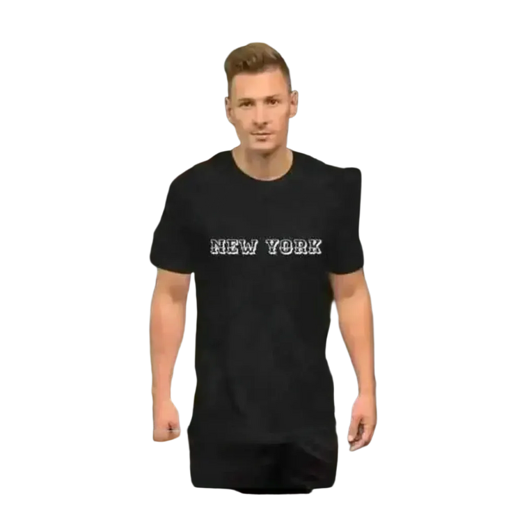 Unisex Baumwoll-Grafik-T-Shirt in Schwarz Heather, Rundhals, in den Größen XS bis 5XL, bequemes T-Shirt von BUYATHOME24.