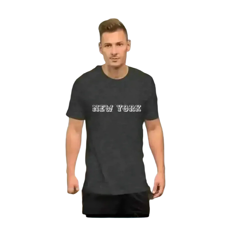 Dunkelgraues Herren-Unisex Baumwoll-Grafik T-Shirt in Größe XS bis 5XL, Rundhals, bequem und stilvoll.