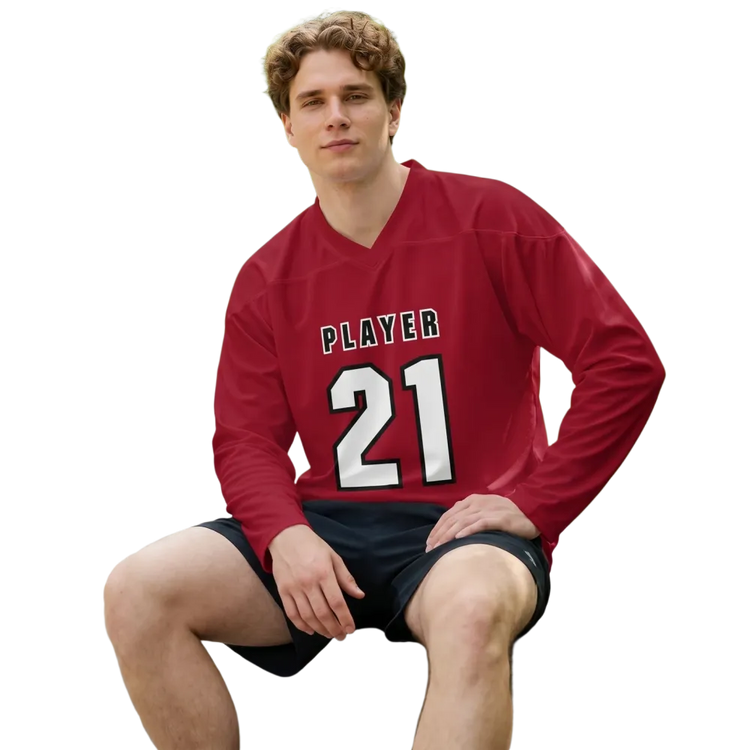 Unisex Hockey Shirt von BUYATHOME24, atmungsaktives Trainingsshirt mit UPF50+, 2XS-6XL, sportlich, leicht und komfortabel.