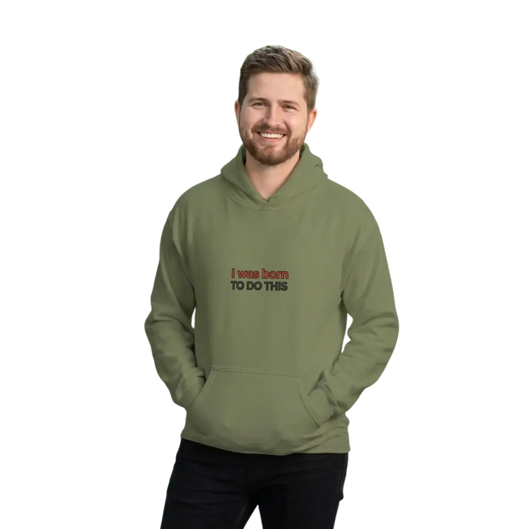 Grafik Unisex Hoodie aus Baumwolle in S bis 5XL, personalisierbar, mit Kapuze und komfortable Passform, in neutralem Design.