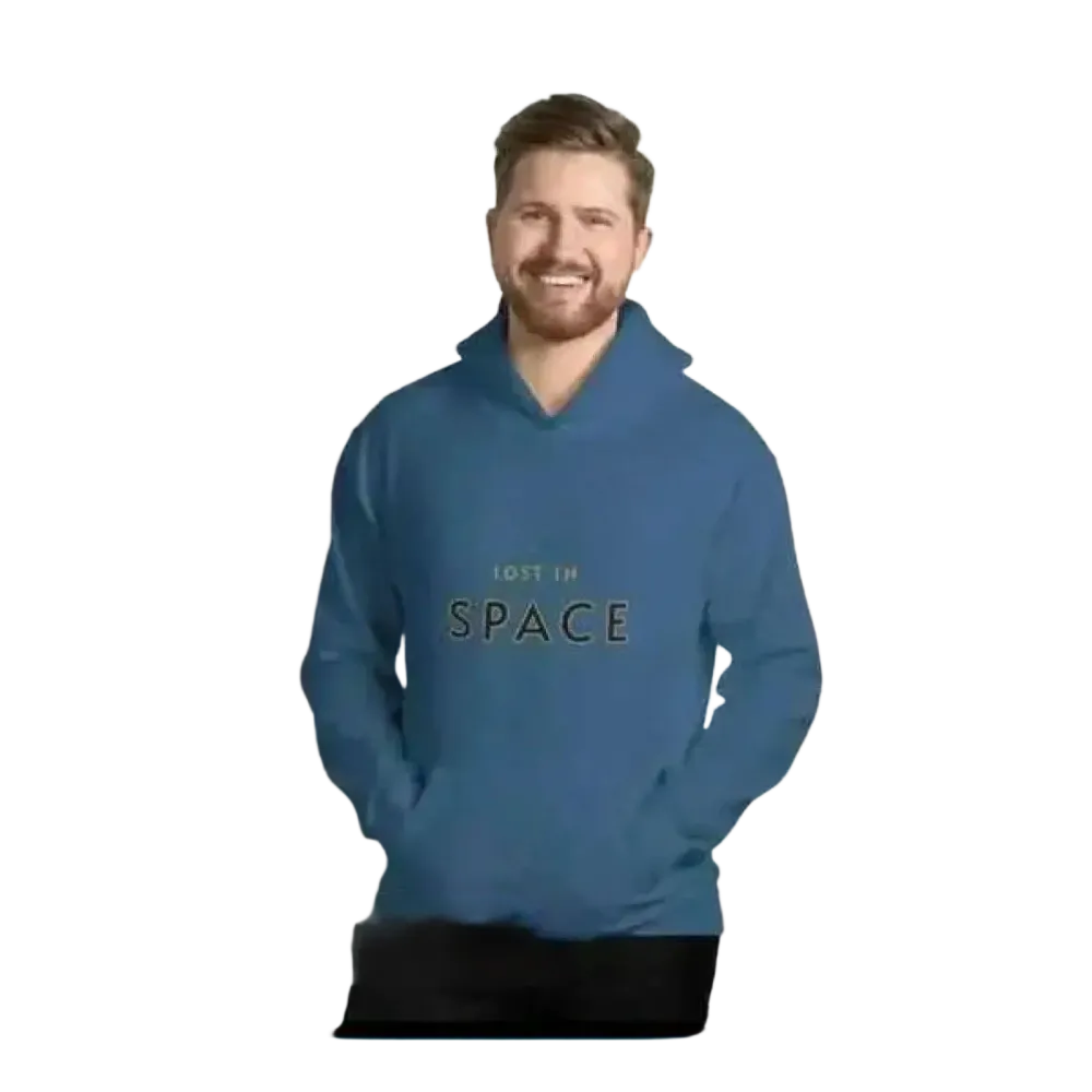 Doppellagiger Baumwoll-Hoodie für Herren, Unisex Kapuzenpullover in S bis 5XL, bequeme Passform und vielseitiges Design.