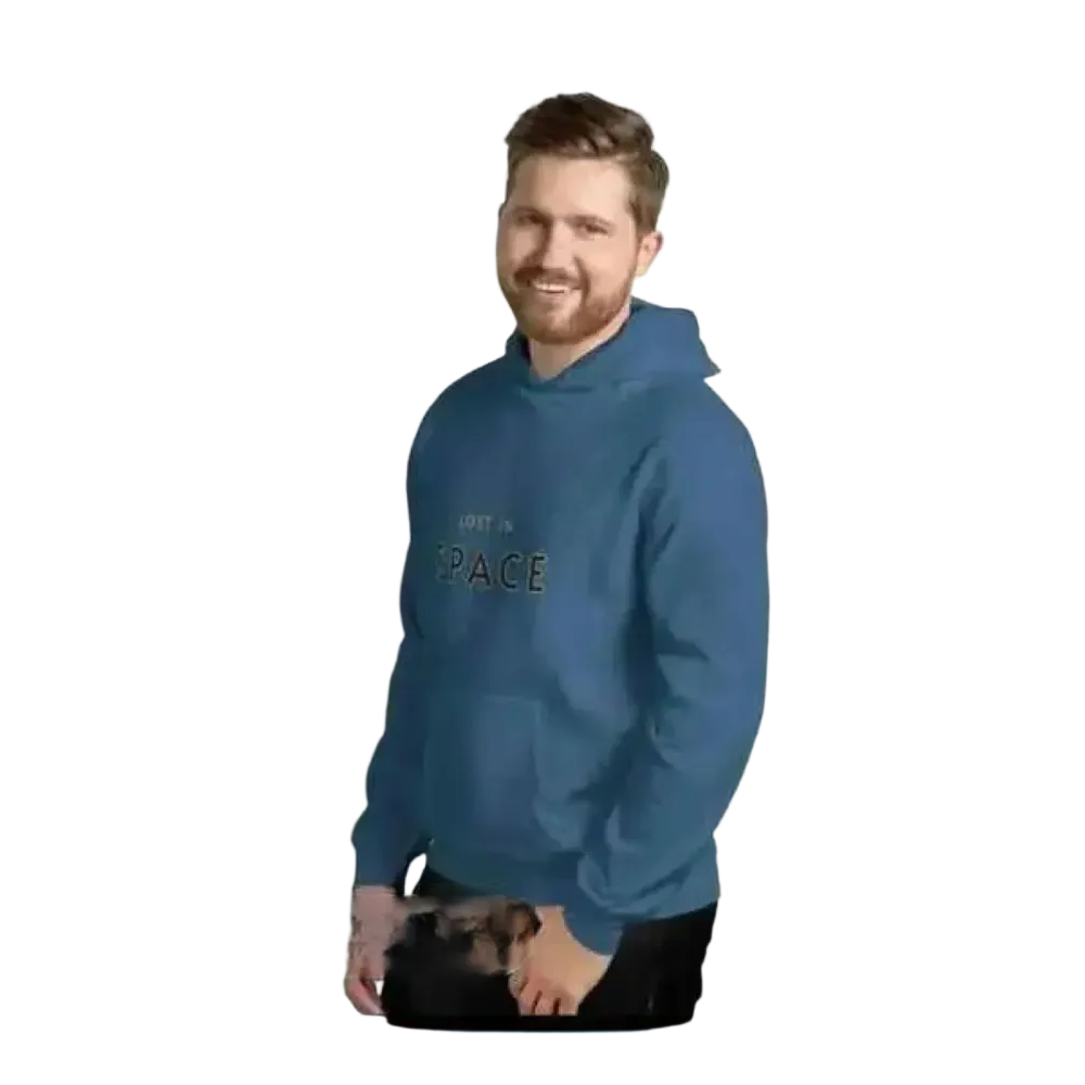 Doppellagiger Baumwoll-Hoodie für Herren in S bis 5XL mit Kapuze, bequemer Unisex Kapuzenpullover in verschiedenen Stilen