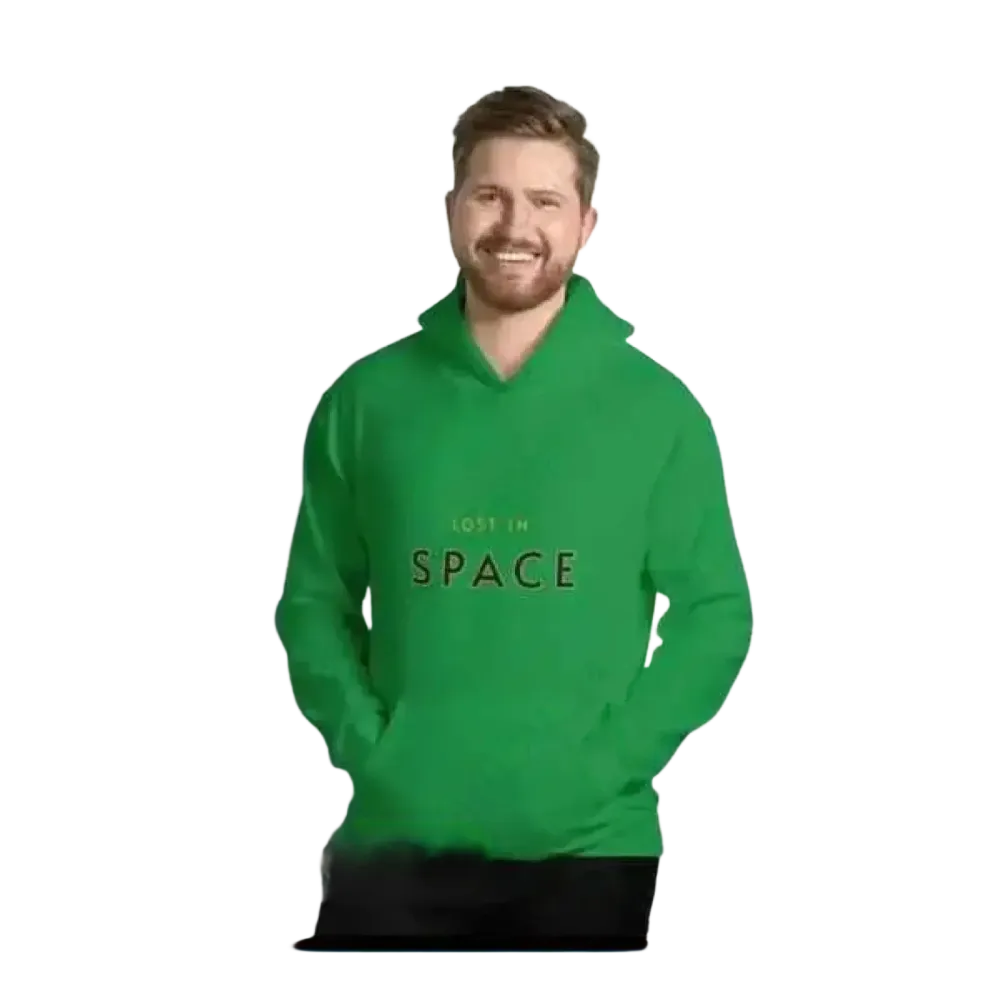 Doppellagiger Baumwoll-Hoodie für Herren in S bis 5XL mit Kapuze, bequem und vielseitig, in verschiedenen Stilen.