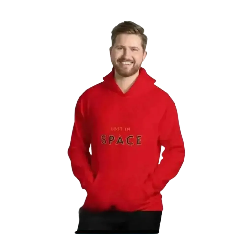 Unisex Baumwoll-Kapuzenpullover von BUYATHOME24 in S bis 5XL, doppellagig, mit Kapuze und bequemer Passform.