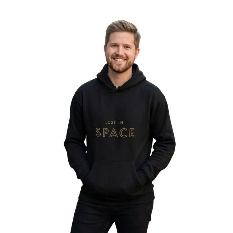 Doppellagiger Baumwoll-Kapuzenpullover für Unisex, in Größe S bis 5XL, mit Kapuze und weichem Material.