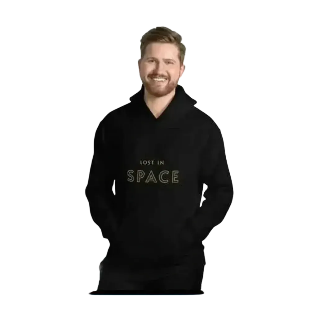 Doppellagiger Baumwoll-Hoodie für Herren in S bis 5XL mit Kapuze, bequemer Unisex Kapuzenpullover von BUYATHOME24