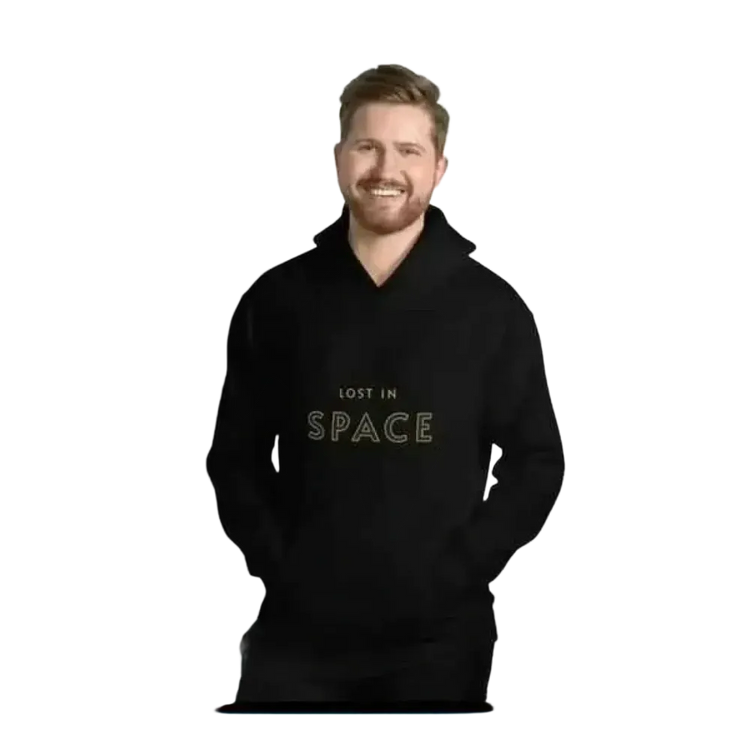 Doppellagiger Baumwoll-Hoodie für Herren in S bis 5XL mit Kapuze, bequemer Unisex Kapuzenpullover von BUYATHOME24