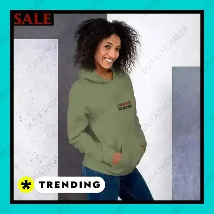 Grafik Unisex Hoodie aus Baumwolle in S-5XL, bequem für Herren und Damen, auffälliges Design, von BUYATHOME24.