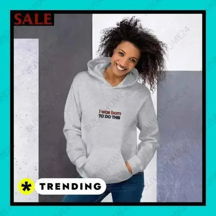 Grafik Unisex Hoodie aus Baumwolle in S-5XL, bequemer Kapuzenpullover für Herren und Damen von BUYATHOME24.