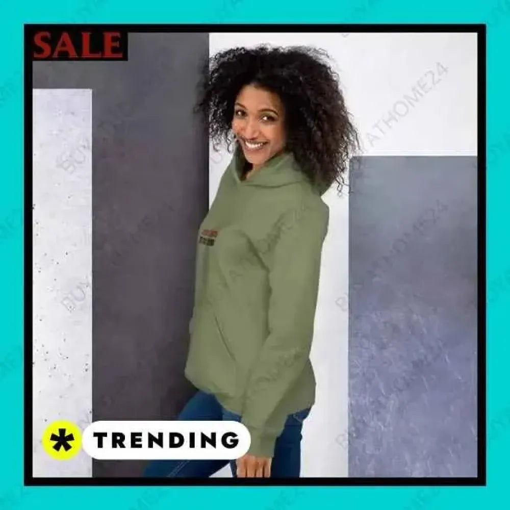 Grafik Unisex Hoodie aus Baumwolle für Herren und Damen, in verschiedenen Größen, mit auffälligem Design, von BUYATHOME24.