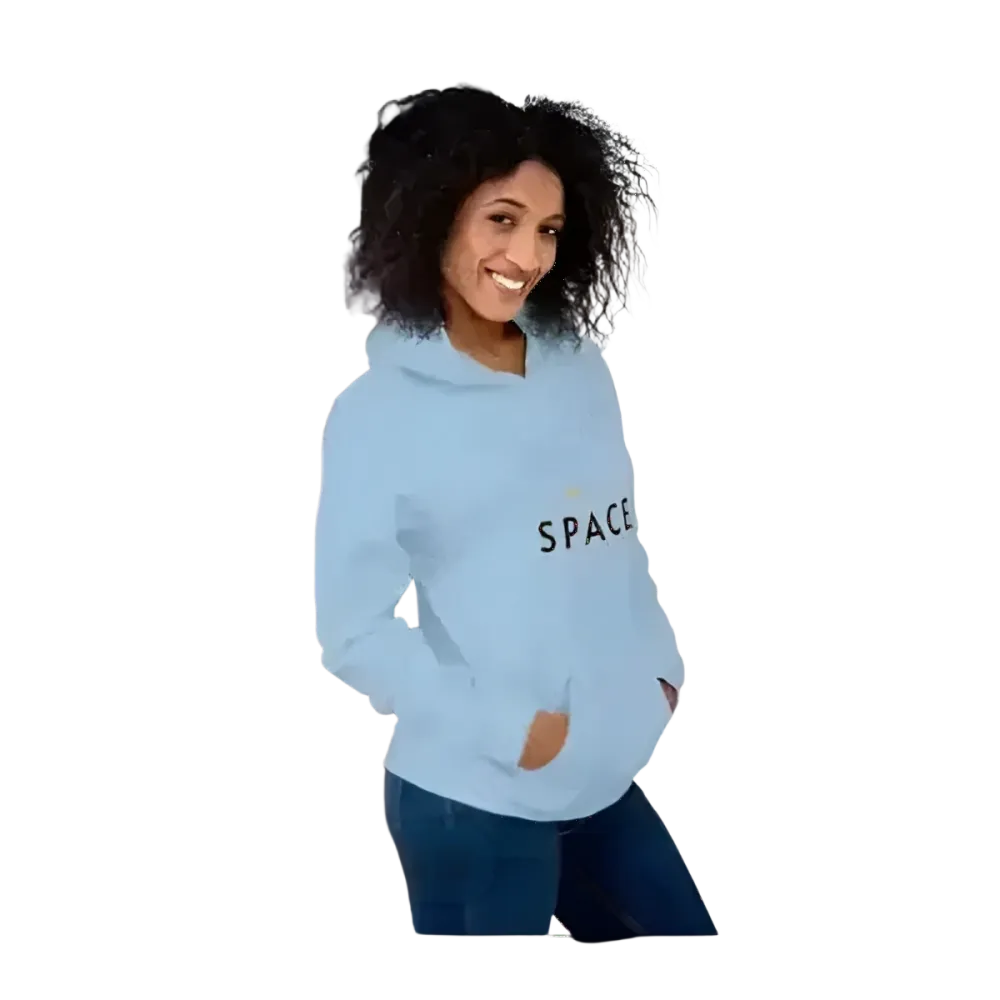 Herren- und Damen-Hoodie von BUYATHOME24 in verschiedenen Größen, mit Kapuzen und komfortablem Schnitt, in Grau.