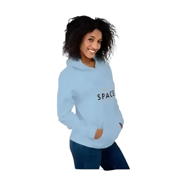 Herren- und Damen-Hoodie von BUYATHOME24 in verschiedenen Größen, mit Kapuzen und komfortablem Schnitt, in Grau.