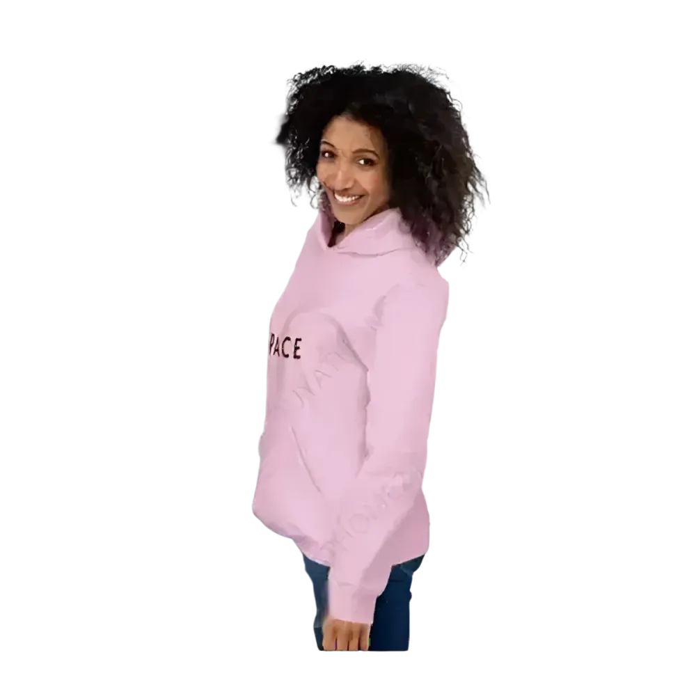 Herren- und Damen-Hoodie mit Kapuze, in verschiedenen Größen, aus weichem Material, von BUYATHOME24, frontal aufgenommen